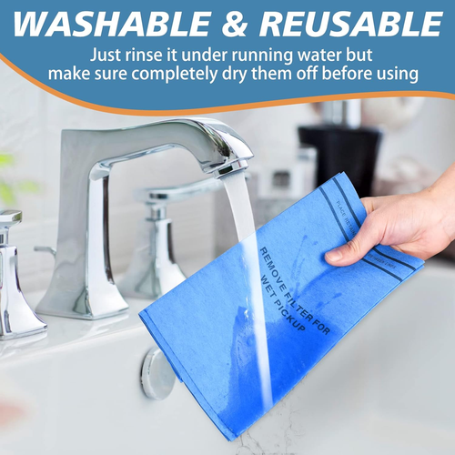 6 Wet Dry Filter Bags for Stinger 2.5-5 Gallon Shop Vac Vacuum Craftsman Husky - Picture 3 of 12
