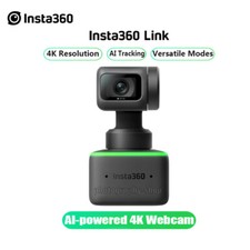 Insta360 Link AI-powered 4K Webcam with 1/2" Sensor for HD Live Video Conference