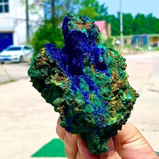 1,14 libbre BEST esemplari di minerali di cristallo naturale azzurrite/malachite
