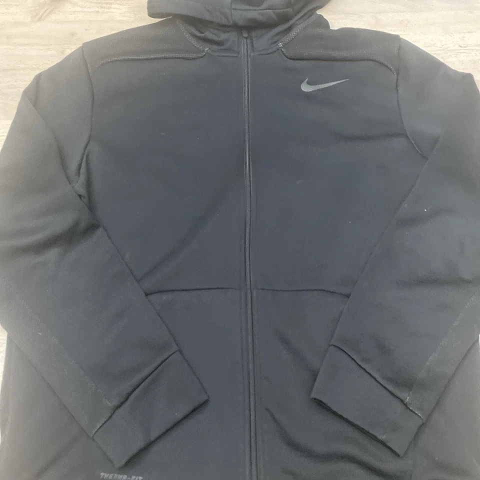 耐克男式Therma-Fit Sphere Scuba Max全拉链夹克男式XL 644313黑色 — 第 2/4 张图片