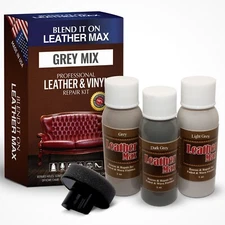 Leather Max Grey Mix Vinyl and Leather Repair Kit - for Your Furniture Ect