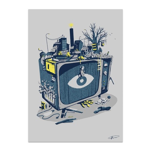 LITTLE NIGHTMARES II - Official Serigraphy (Screen Print) LTD. 300 ROLLED MINT!