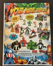 MONOGRAM INTERNATIONAL "Your Marvel Headquarters" miniatures Magazine PRINT AD 