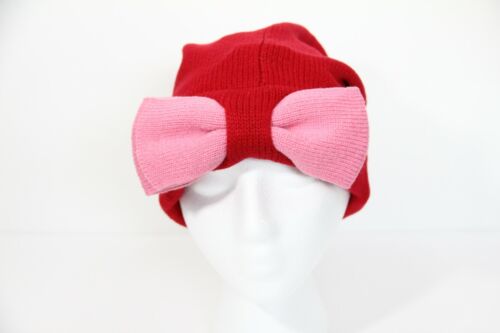 Kate Spade Beanie New Women Knit Winter Hat Bow warm holiday gift red - Picture 2 of 10