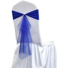 10PCS Spandex Stretch Chair Sashes Slider Wedding Party Seat Cover Decor Bowknot