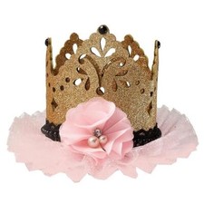 Glitter Crown Hair Clip Hat Birthday Party Accessory Favor 1 Per Package New