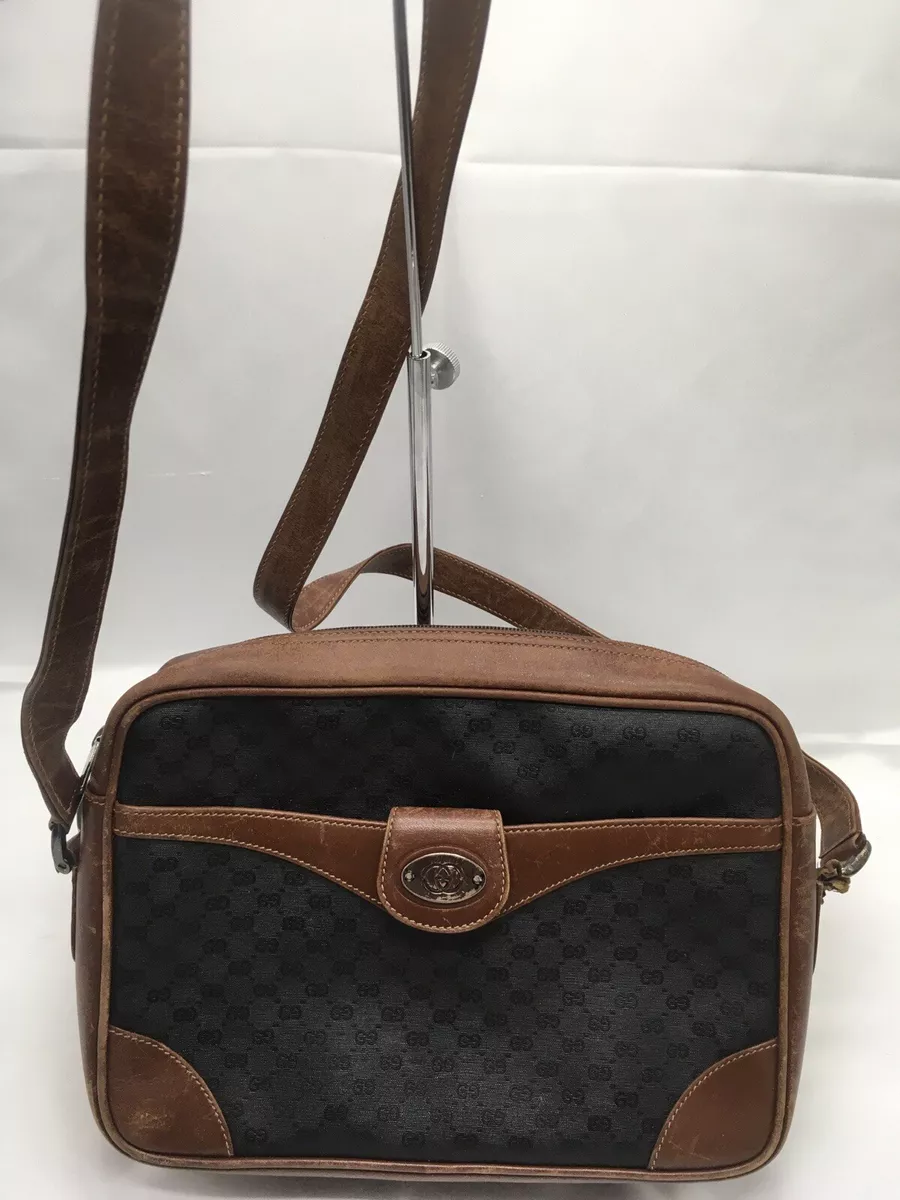 Gucci vintage black leather bag 2025