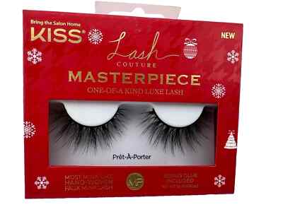 Kiss Kunst Nerz Wimpern Couture Masterpiece Prêt à porter Falsche W / Glue 1