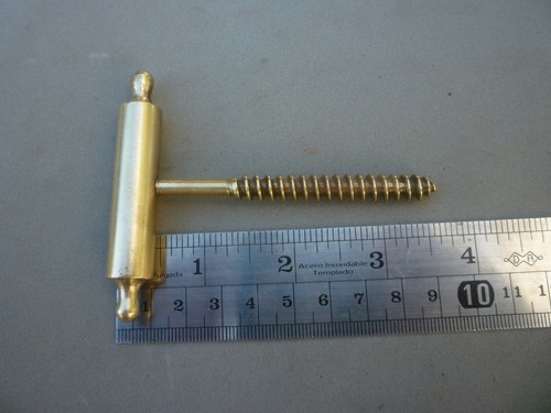 Vintage Antique Rare Rolling Pin Corkscrew Bronze - Picture 6 of 9