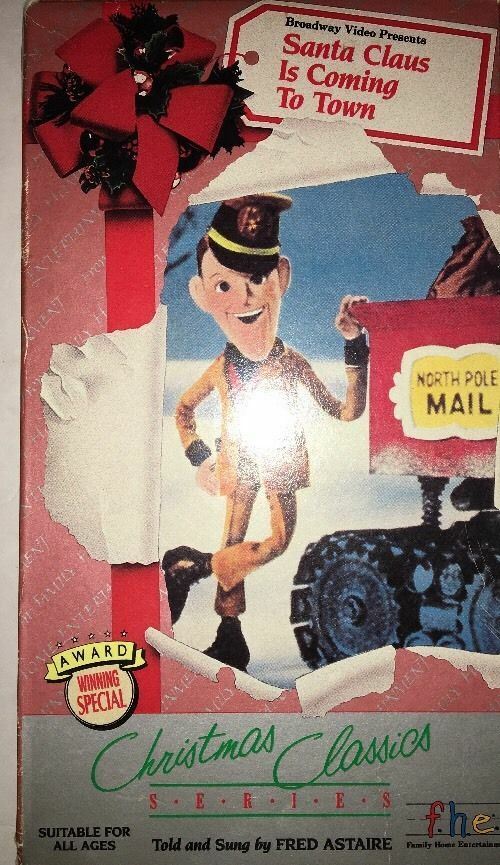 Santa Claus is Coming to Town(1989,VHS) Mickey Rooney,Fred Astaire