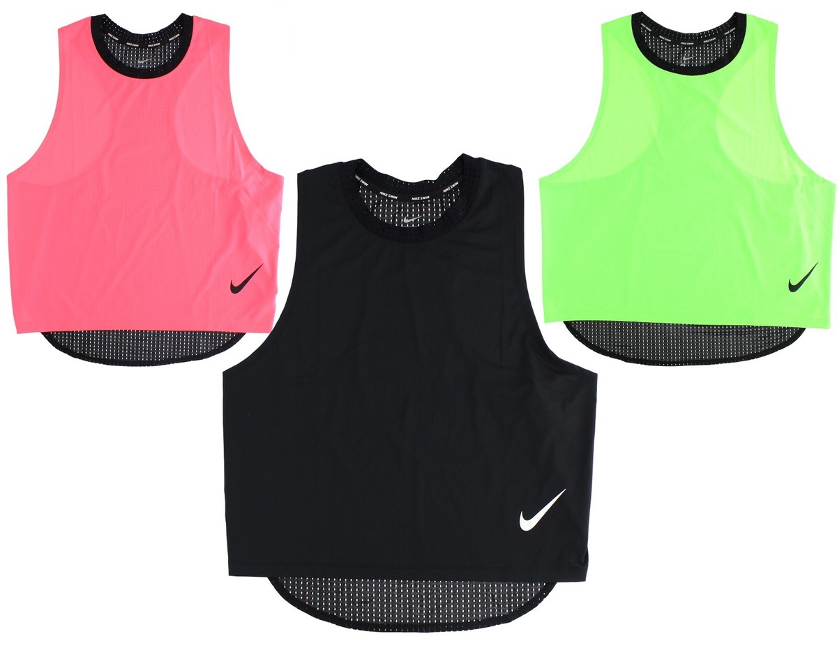 Nike Swim Women's Tank Cover NESSB384 Mesh Back Sleeveless
