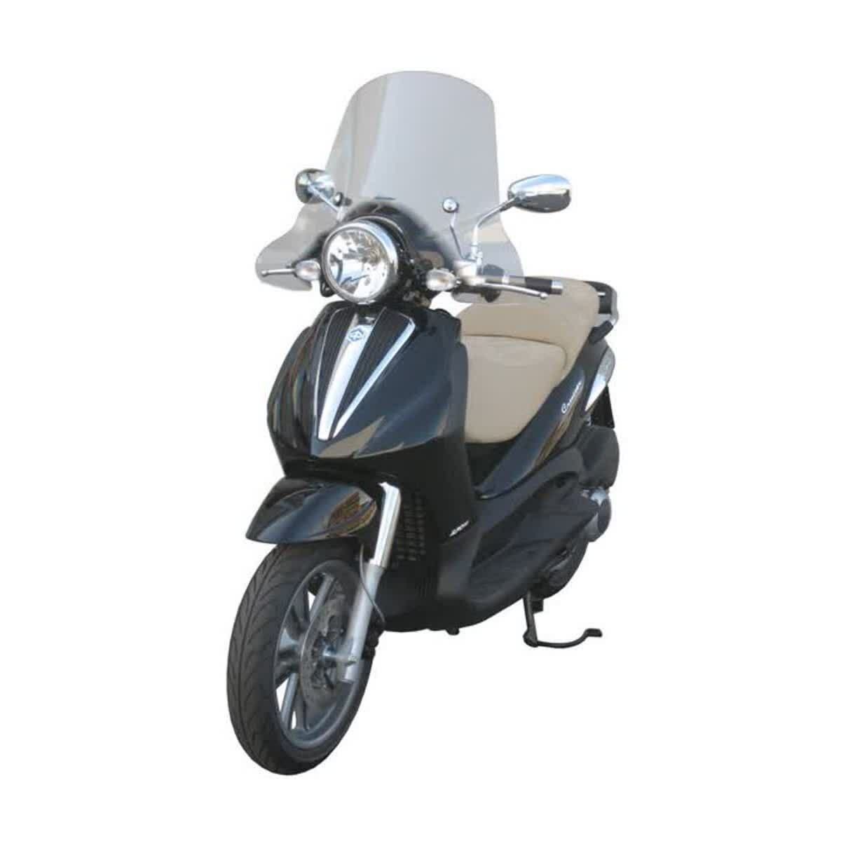 Parabrezza Per Moto FABBRI - TOP ALTO, Trasparente, Per Piaggio Beverly Cruiser 250 (2007-2012)