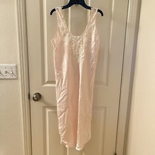 Vintage Private Luxuries Satin Lace Nightgown USA Women's Size Small w/ TAG