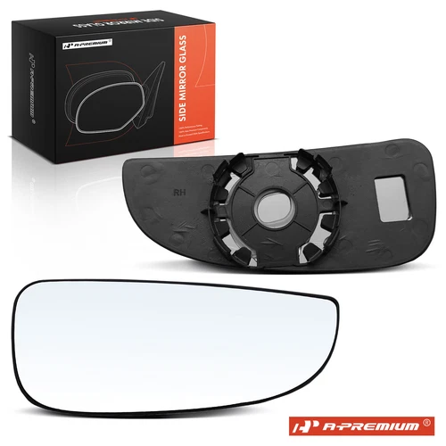 A-Premium Right Lower Mirror Glass w/ Backing Plate for Ram ProMaster 1500 2500