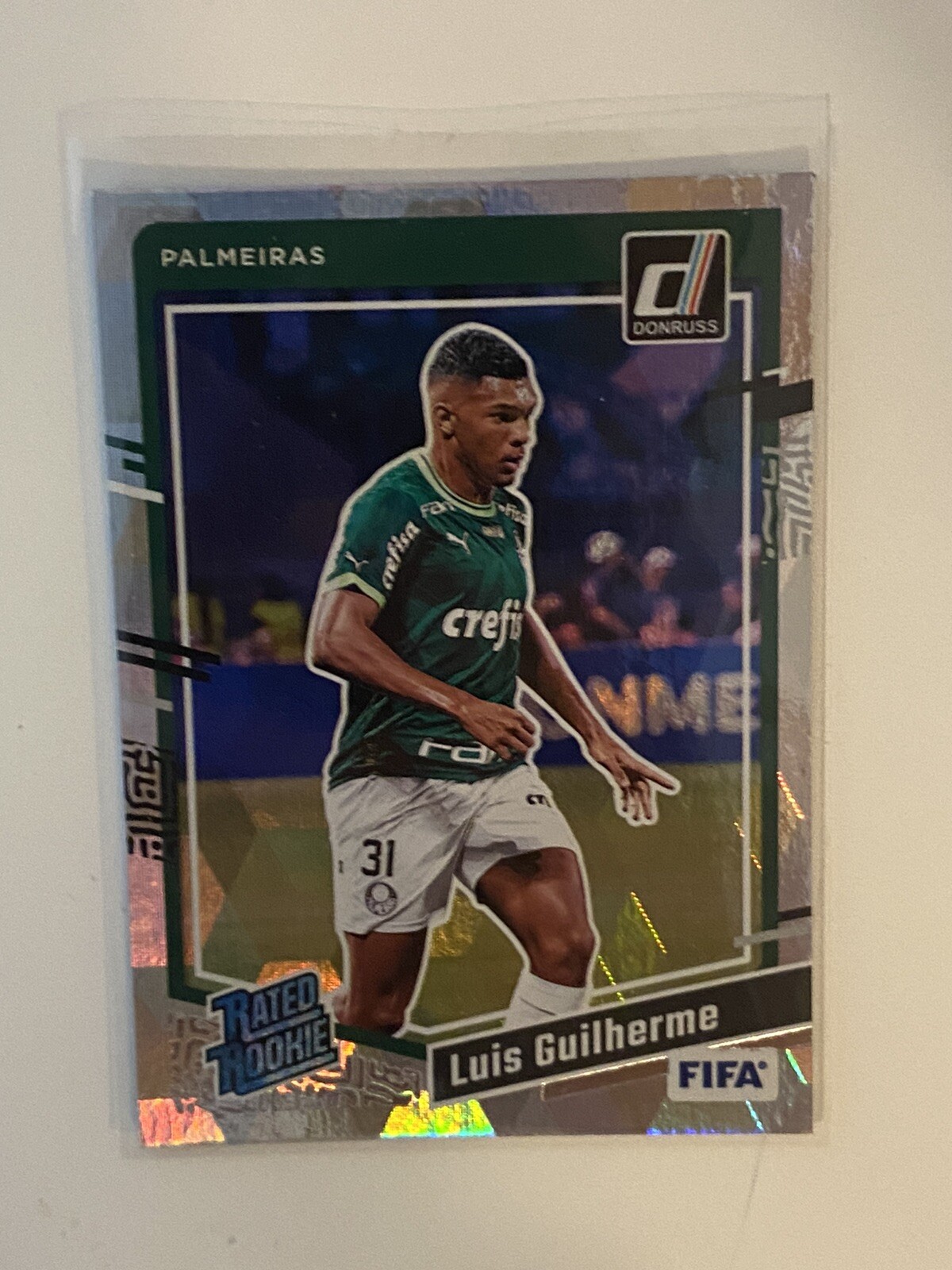 2023-24 Panini Donruss Luis Guilherme #196 Rated Rookie Cubic Palmeiras RC