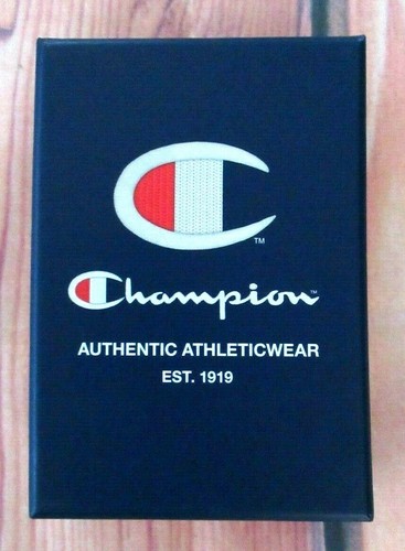 MENS CHAMPION SOLID BLACK BIFOLD WALLET WITH ORIGINAL GIFT BOX - Picture 3 of 3