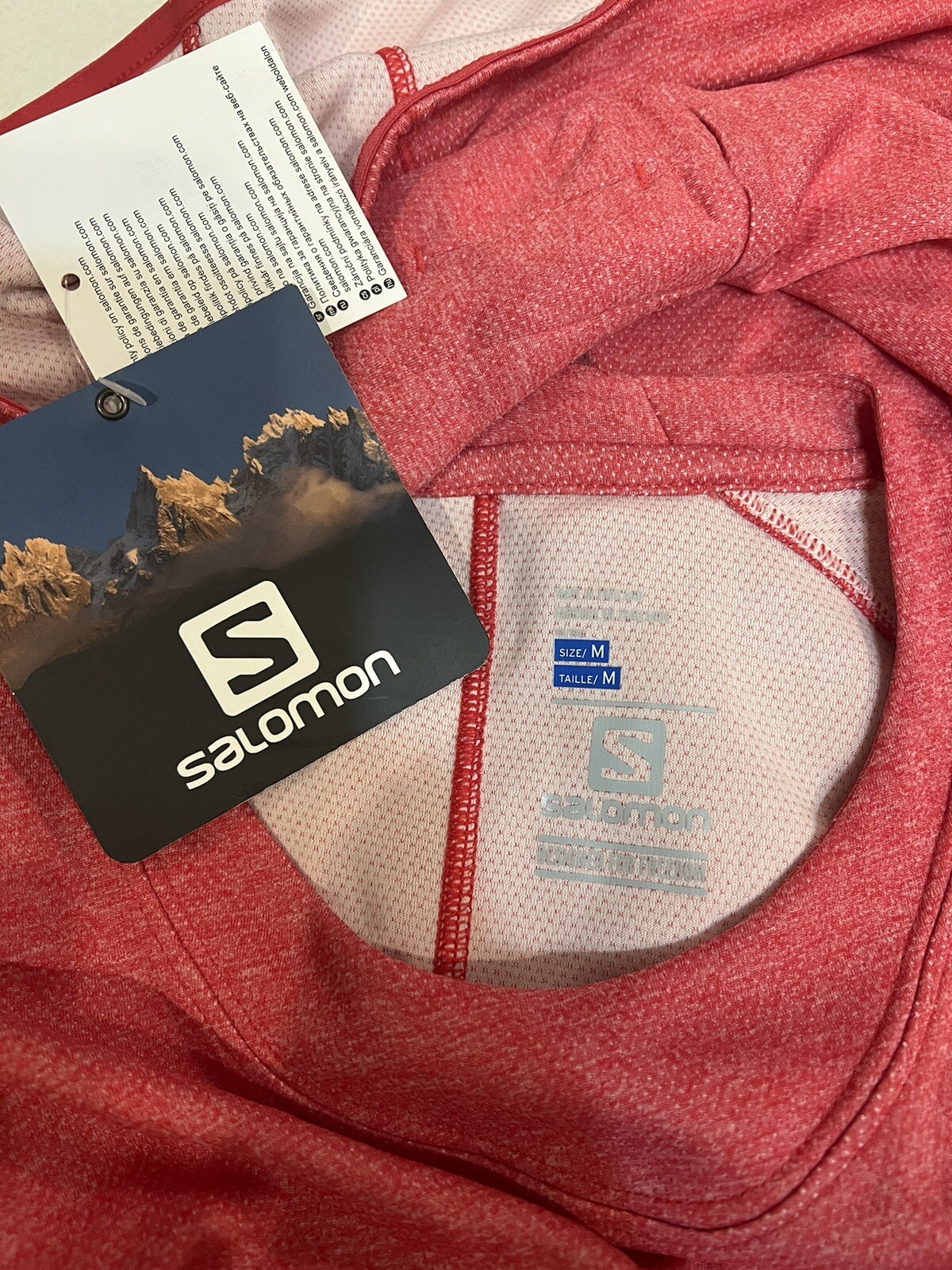 T shirt donna a maniche lunghe media nuova con etichette Salomon ""PARK LS TEE