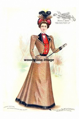rp10626 - Damenmode von 1899 - ideal zum Einrahmen - Druck 6x4