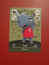 TANK ANIMAL CROSSING AMIIBO SERIES 4 CARD #374 TRACKED AU POST geniuine
