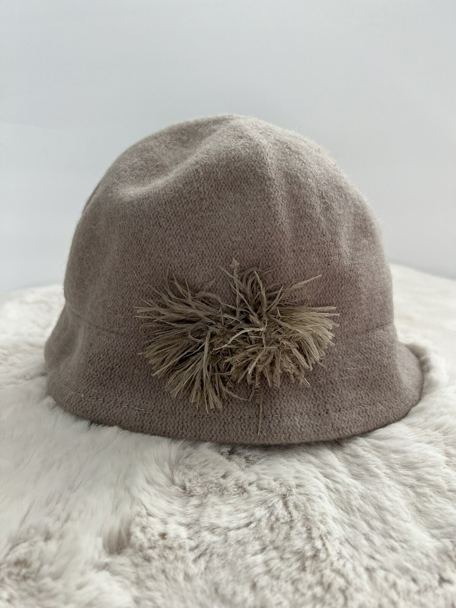 NWOT really cute hat by Fine Millinery August August Accessories Fine Millinery Black Wool Felt Wide Brim  main image 3