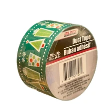 Tool Bench Hardware  1 Roll Christmas Trees & Gifts Patterned Duct Tape 15 ft.