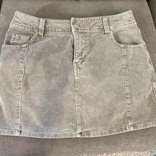 Y2K Beige Corduroy Mini Skirt Forever 21 Neutral Low Rise M