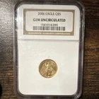 U.S. Mint American Eagle $5 Gold Coin 2006 NGC Gem Uncirculated 1541014-055