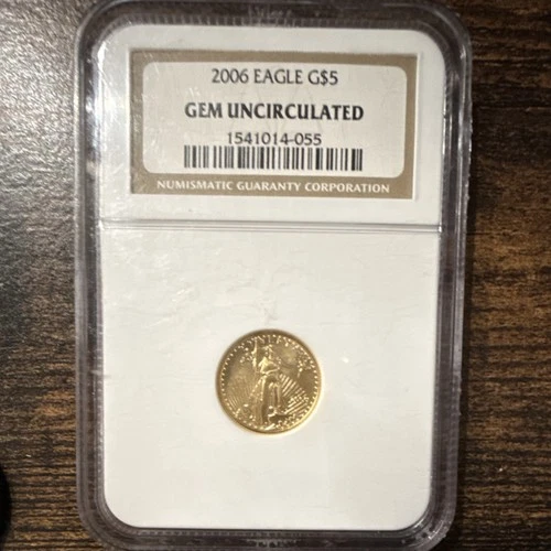 U.S. Mint American Eagle $5 Gold Coin 2006 NGC Gem Uncirculated 1541014-055