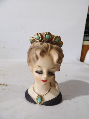 3 3/4 Inch Inarco Aileen Lady Head Vase