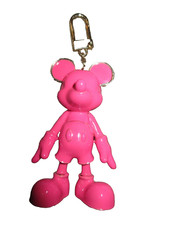 DISNEY MICKEY MOUSE BAUBLEBAR KEY CHAIN CHARM FOB HOT PINK