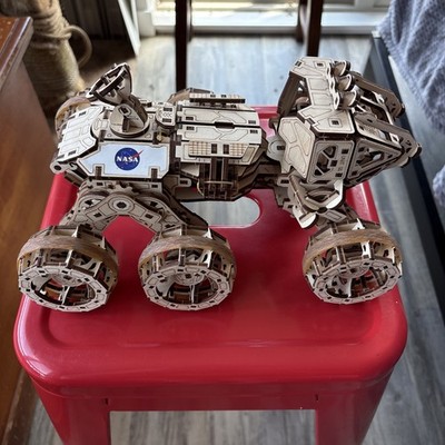 Mechanical UGEARS wooden 3D puzzle Model Manned Mars Rover Constructor kit