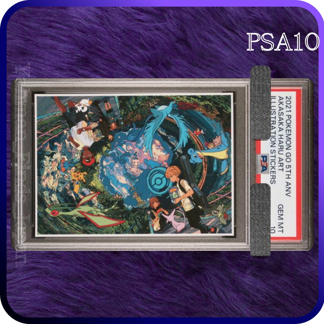 PSA 10 Pikachu Mew Pokemon Go 5th Anniversary Illustration Sticker Akasaka  2021