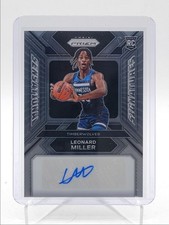 LEONARD MILLER 2023-24 PANINI PRIZM SENSATIONAL ROOKIE RC AUTO Q0398