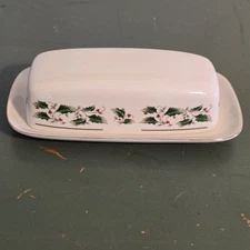 Vintage Royal Holiday Butter Dish