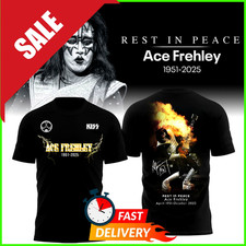 R.I.P Ace Frehley 1951-2025 Signature T Shirt All Size S-5XL ANP49