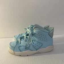 Nike Air Jordan VI 6 Still Blue Retro Sneakers 645127-407 Toddler Baby Sz 9 C