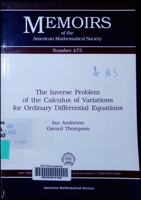 The inverse problem of the calculus of variations for ordinary differential equa