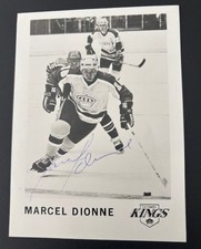 Marcel Dionne autographed photo/postcard