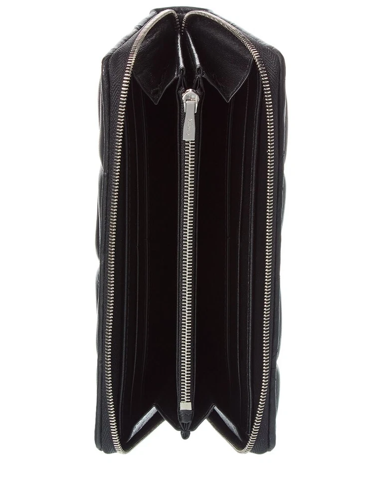 Cartera para mujer Mulberry Softie de cuero con cremallera alrededor negra Foto 4 de 4