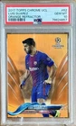 2017 Topps Chrome UEFA Champions League Soccer Orange Luis Suarez #62 PSA 10