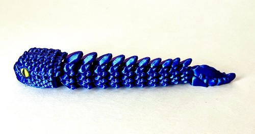 Articulated Rock Serpent Toy - Dragon Snake 3D printed Snake Fidget Toy Gifts - Picture 10 of 11