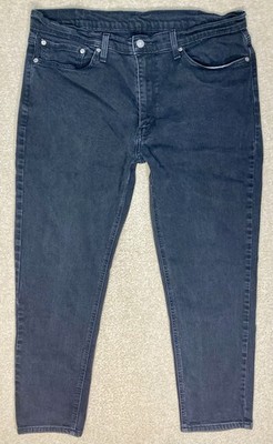 Levis 531 Jeans Mens 36x28 (tag 38x30) Black Athletic Slim Taper Denim Stretch