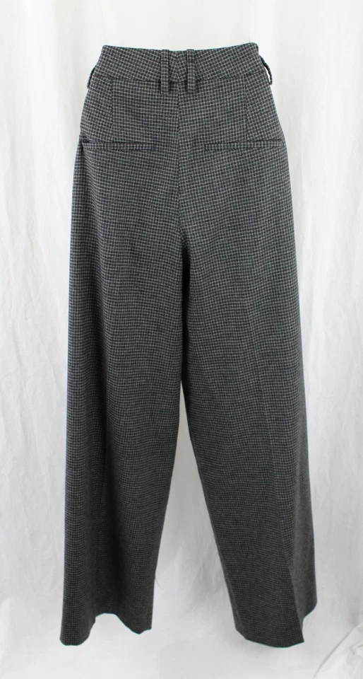 Vince Women's Gray Black Print Wool Blend Wide Leg Pants Size 6 - Image 2 of 4