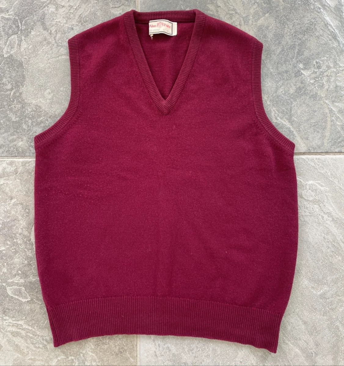 50〜60s Alan Paineバーガンディ Vネックセーター vintage Alan Paine Men's Sweaters for sale - eBay
