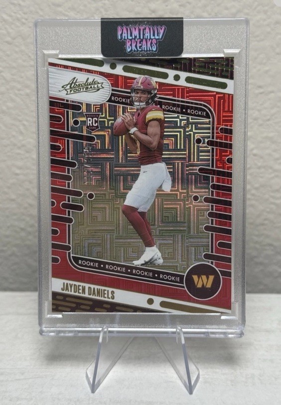 2024 ABSOLUTE - JAYDEN DANIELS (RC) - SP/ 499 - RED SQUARES - MINT - COMMANDERS 