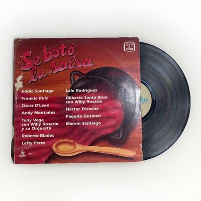 Se Boto La Salsa Varios LP Globo Eddie Santiago Frankie Ruiz Vinyl