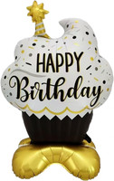 Happy Birthday Ballon Stehend, XXL Luftballon Happy Birthday, Luftballons Geburt