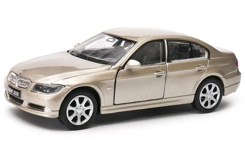 Welly BMW 330i Champagne Metallic 1:34 1:39 Scales 4.5 Inch Diecast Model in Box