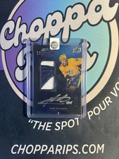 2021-22 UD SPx Philip Tomasino Black Lustrous Rookies Auto Patch /125 #LRPA-PT