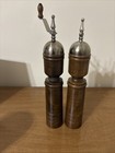 Vintage MCM Styson Woodcrest Salt Shaker and Pepper Mill - 11" tall — photo 4
